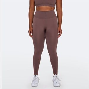 SetActive Scuptflex Leggings Brown Pepper Size Medium